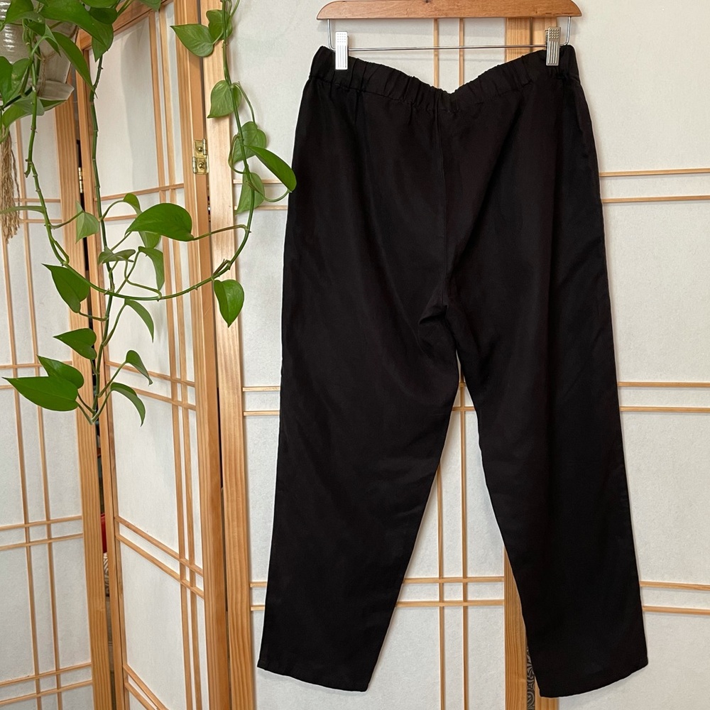 NWT Eileen Fisher Tencel/Linen Ankle Pant - Picture 8 of 10
